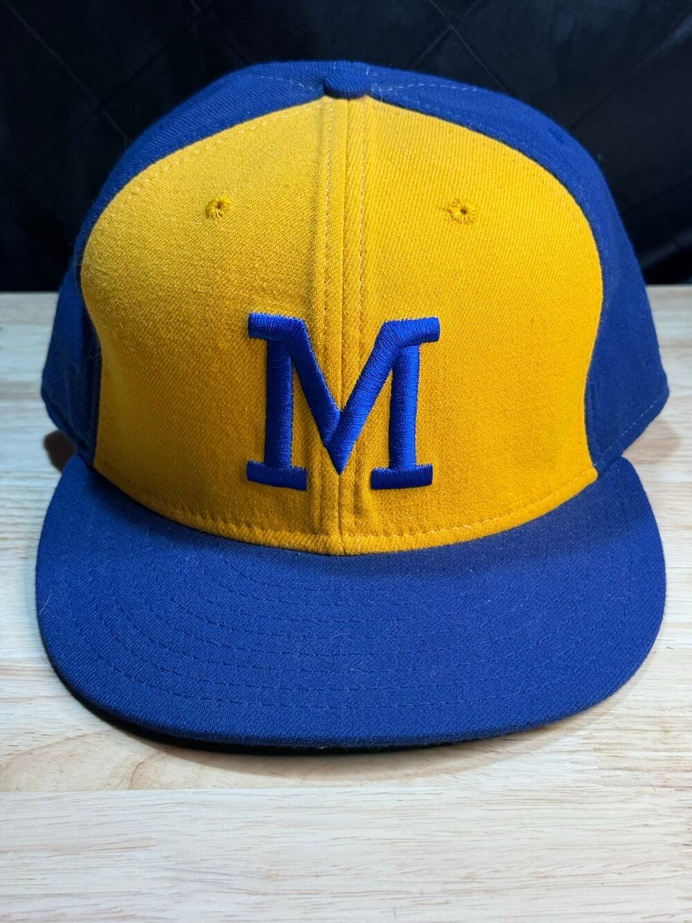 Men's Milwaukee Brewers New Era Yellow  Throwback 59FIFTY Fitted Hat